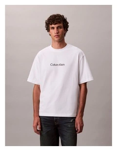 Relaxed Standard Logo T-shirt in Bright White