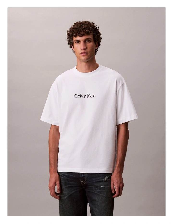 Relaxed Standard Logo T-shirt in Bright White image 1
