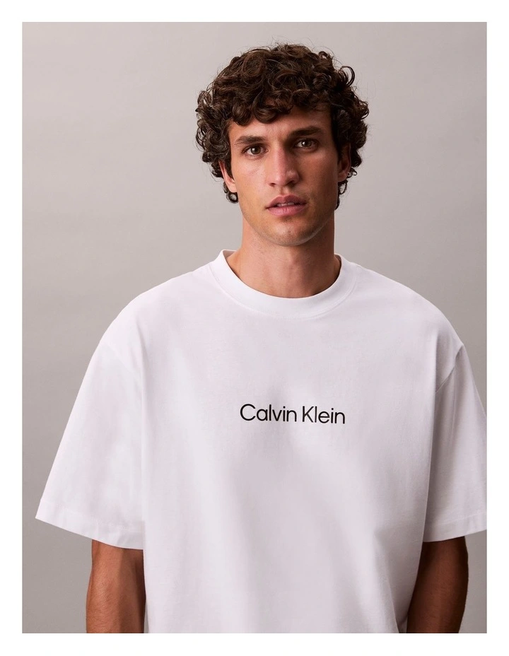 Relaxed Standard Logo T-shirt in Bright White image 4
