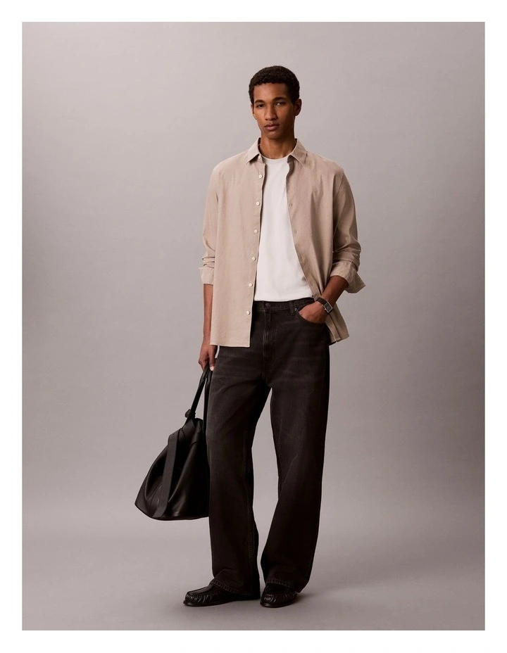 Short Sleeve Supima Chest Embroidered T-shirt in Moonstruck image 5