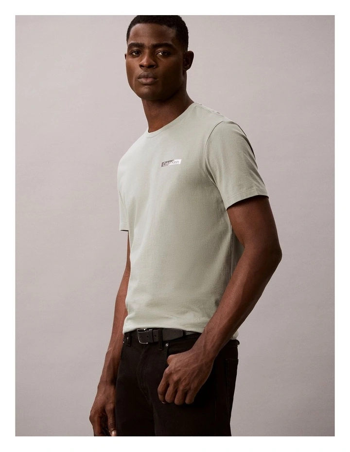 Split Standard Logo Graphic Classic TShirt in Shadow image 3