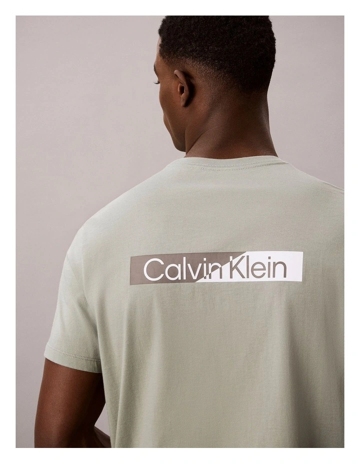 Split Standard Logo Graphic Classic TShirt in Shadow image 5