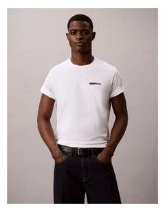 Split Standard Logo Graphic Classic TShirt in Bright White