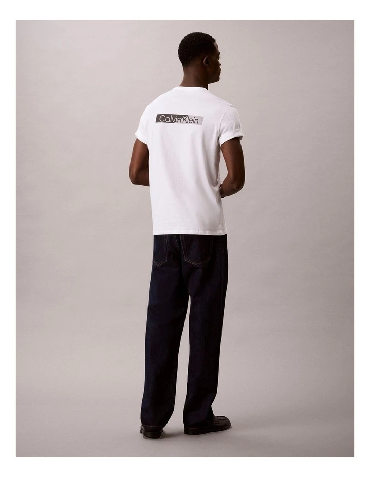 Split Standard Logo Graphic Classic TShirt in Bright White image 2