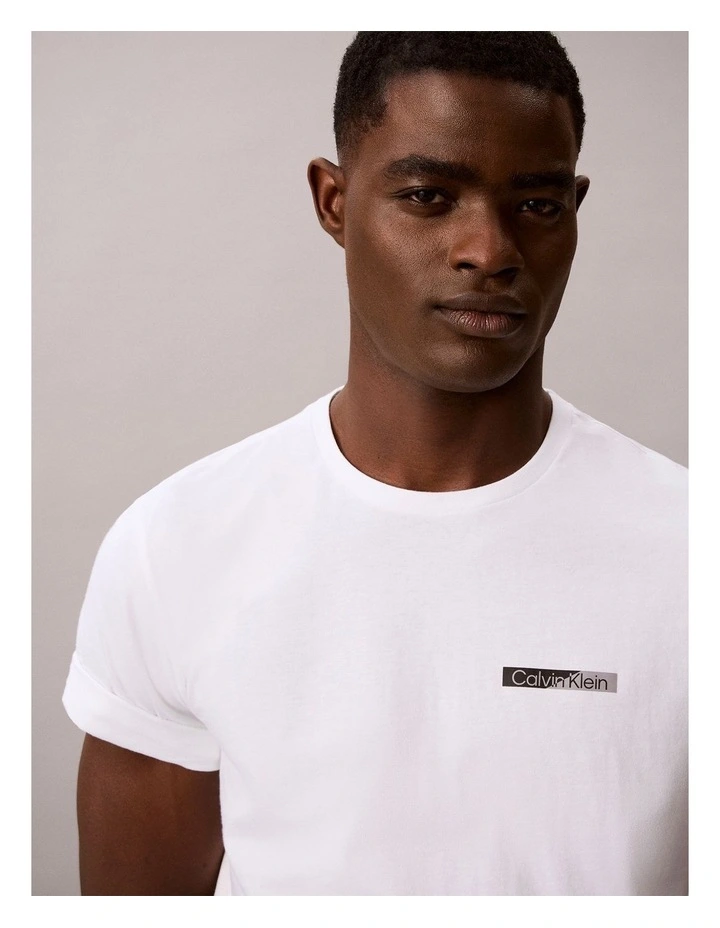 Split Standard Logo Graphic Classic TShirt in Bright White image 4