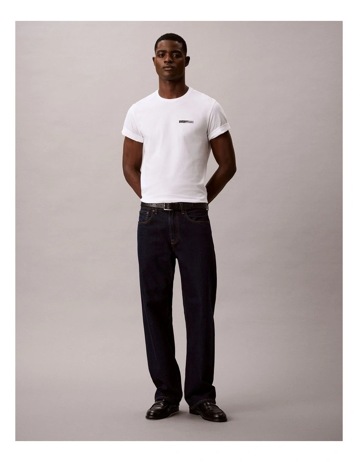 Split Standard Logo Graphic Classic TShirt in Bright White image 6