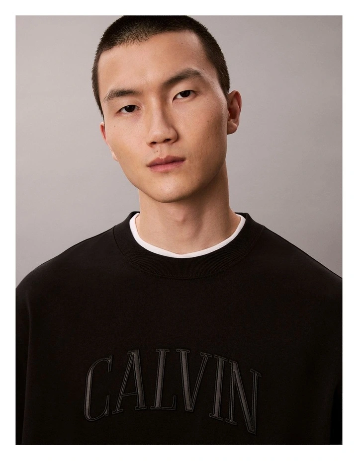 Relaxed Arch Back T-Shirt in Black image 4