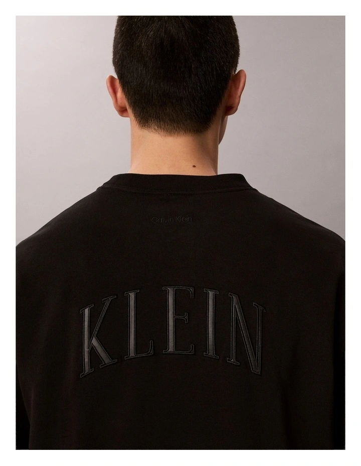 Relaxed Arch Back T-Shirt in Black image 5