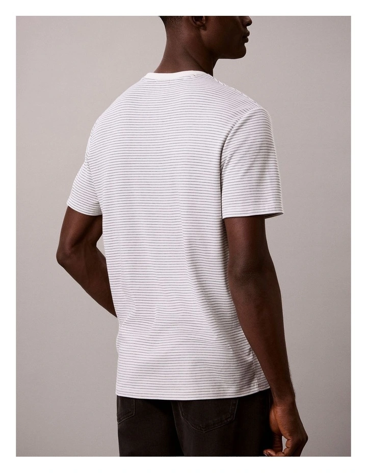Supima Stripe T-shirt in Tofu image 2