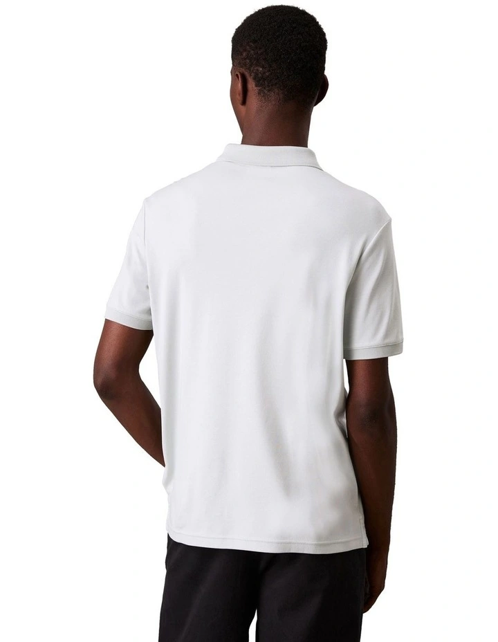 Liquid Touch Welt Zip Polo Shirt in Smoke image 2
