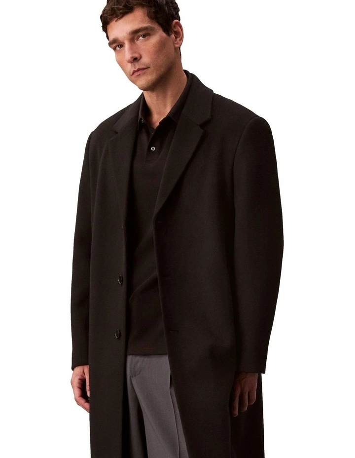 Supima Chest Embro Polo in Black image 4