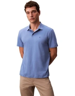 Supima Chest Embro Polo Dull Nile Blue