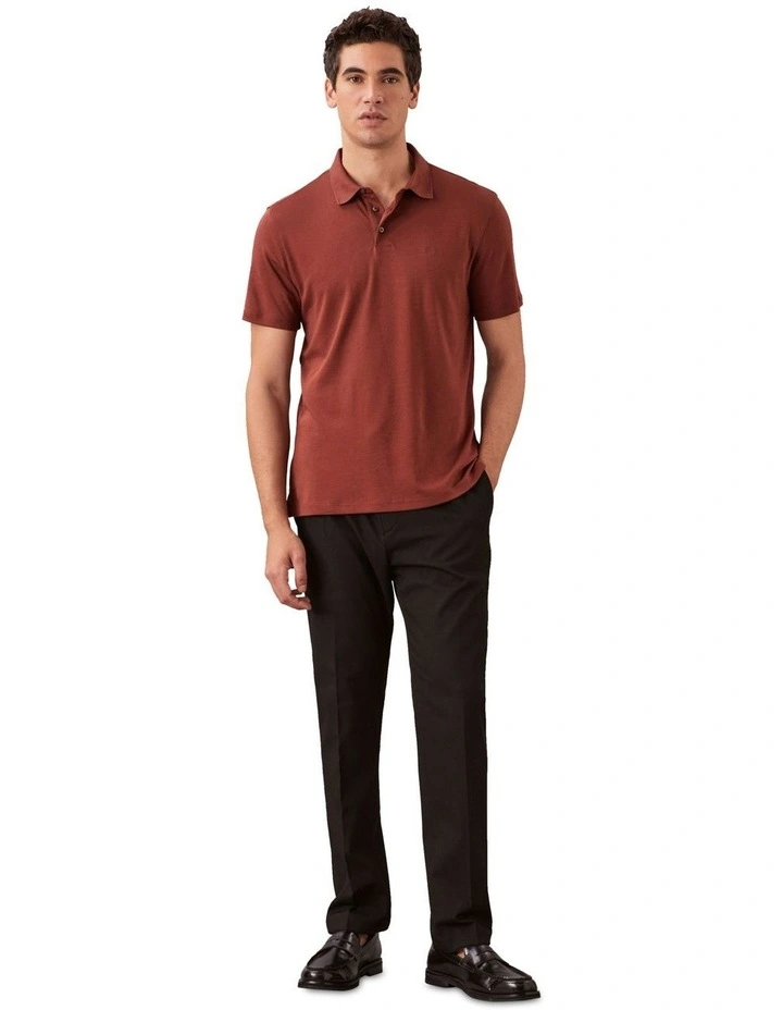 Supima Chest Embro Polo in Red Alert image 4