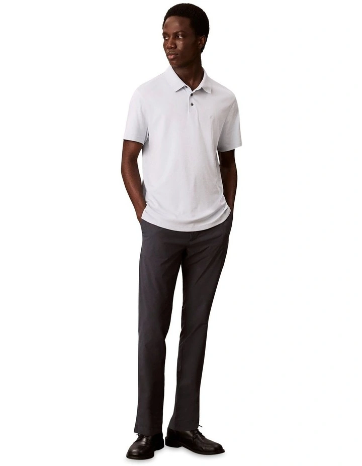 Supima Chest Embro Polo Shirt in Blue image 6