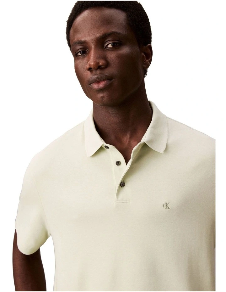 Supima Chest Embroidery Polo Tender Greens image 3