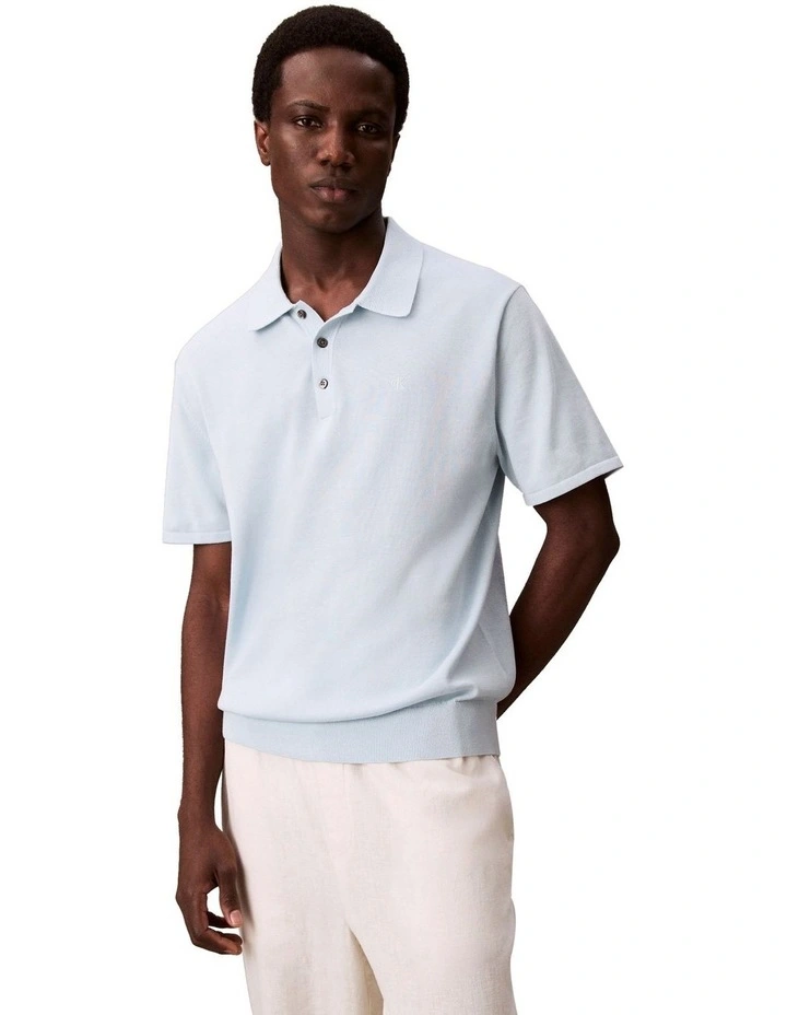 Supima Cotton Polo Shirt Winter Sky image 1