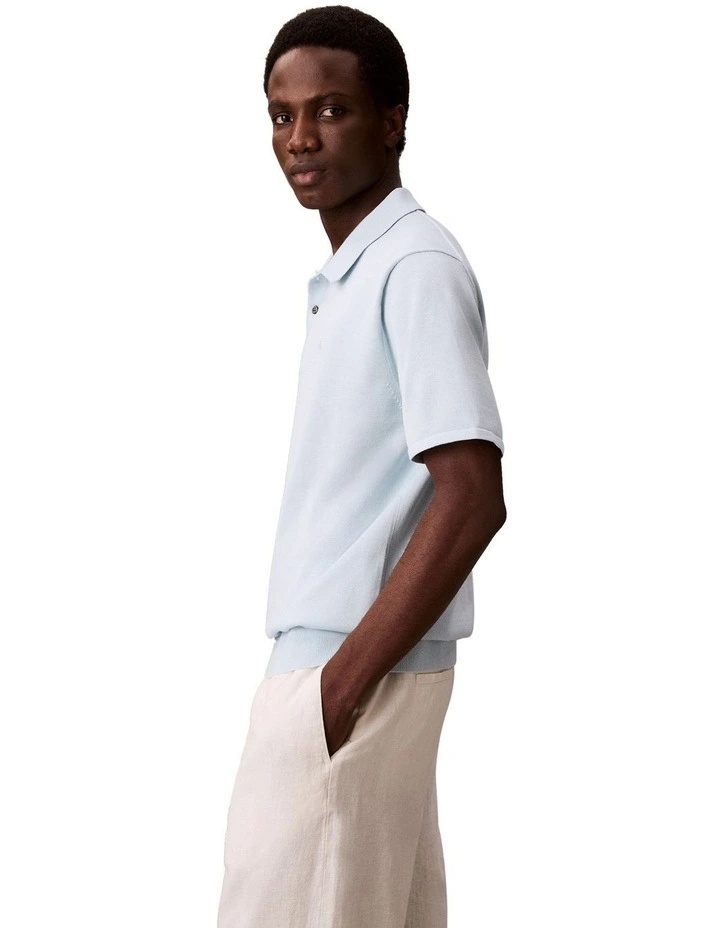 Supima Cotton Polo Shirt Winter Sky image 3