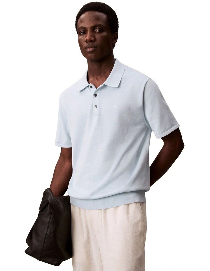 Supima Cotton Polo Shirt Winter Sky image 4