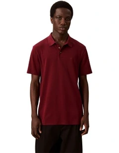 Supima Chest Embroidery Polo in Renaissance Red
