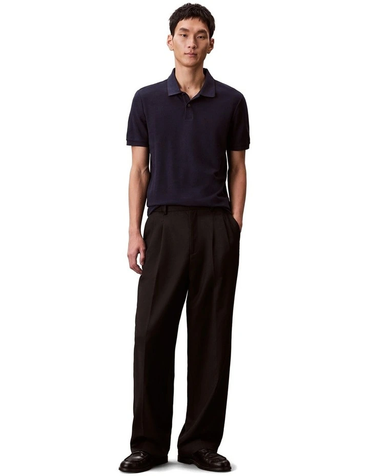 Refined Pique Tipped Classic Polo Shirt in Dark Sapphire image 5