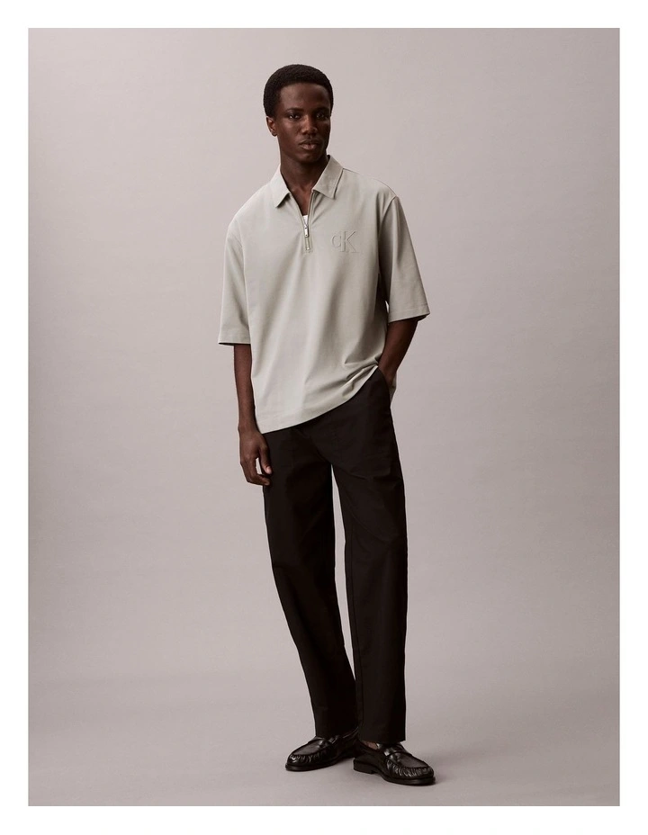 Short Sleeve Supima Chest Embroidered Polo in Shadow image 5