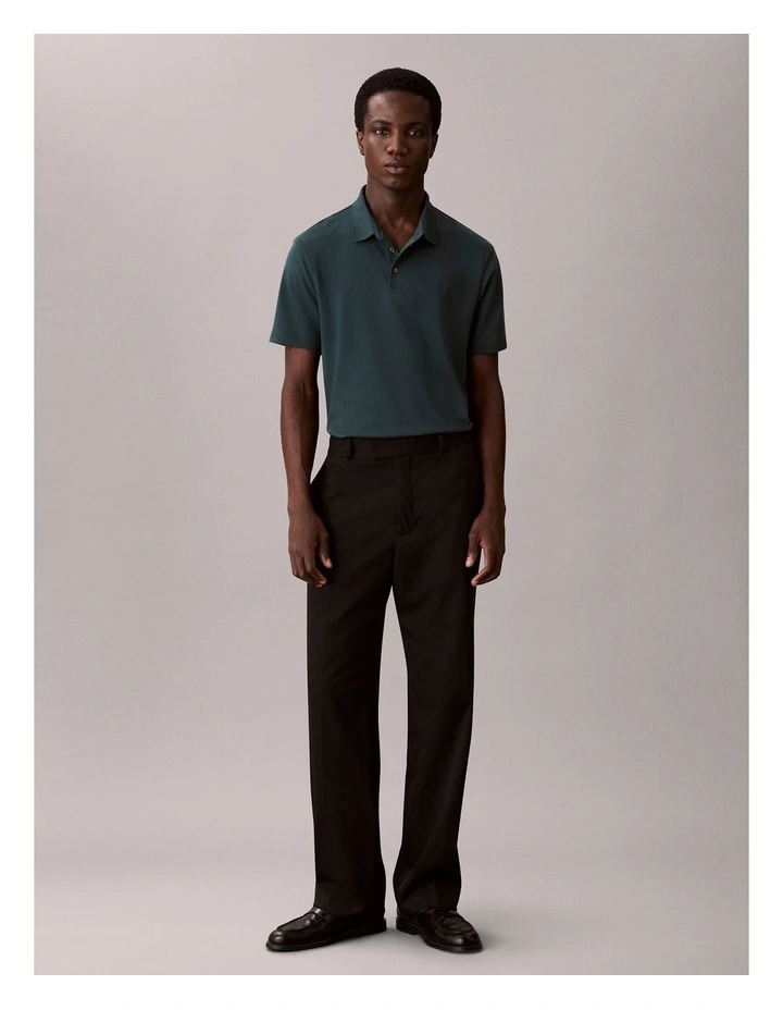 Short Sleeve Supima Chest Embroidered Polo in Nearly Navy image 5