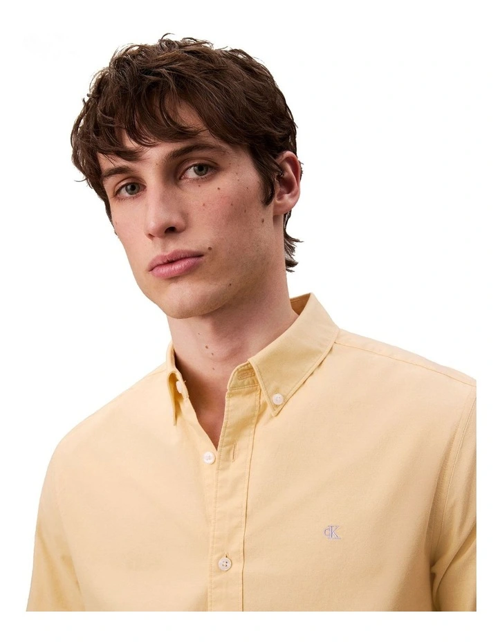 Solid Oxford Classic Long Sleeve Shirt in Sunlight image 4