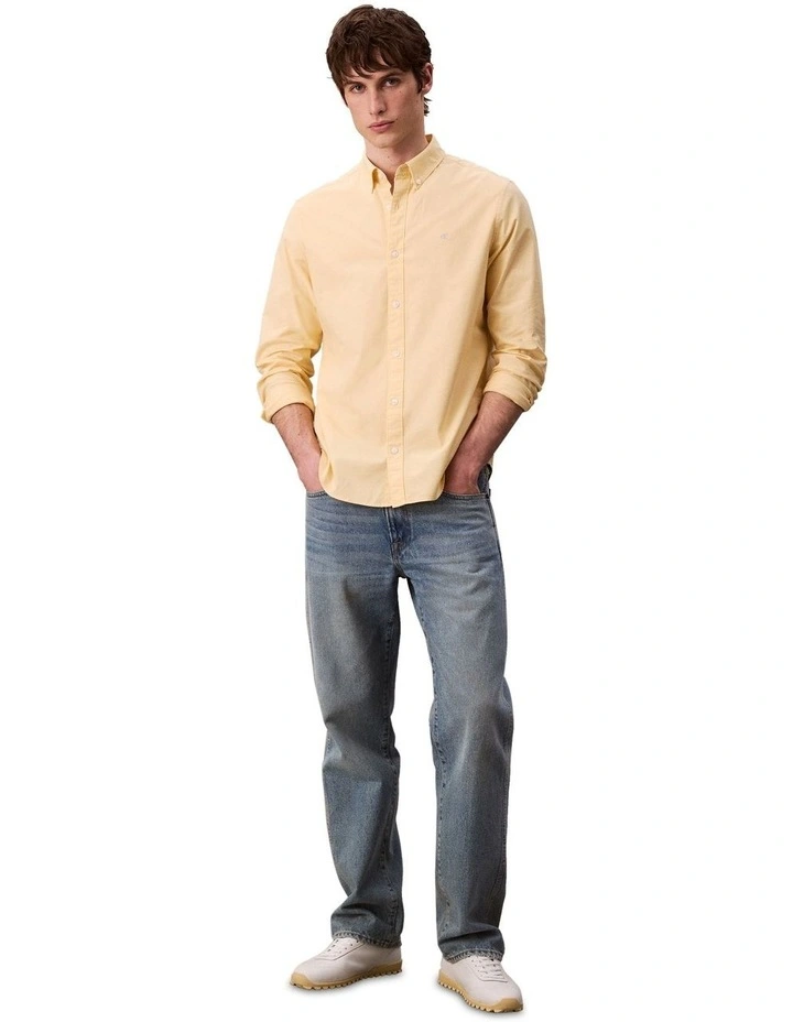 Solid Oxford Classic Long Sleeve Shirt in Sunlight image 5