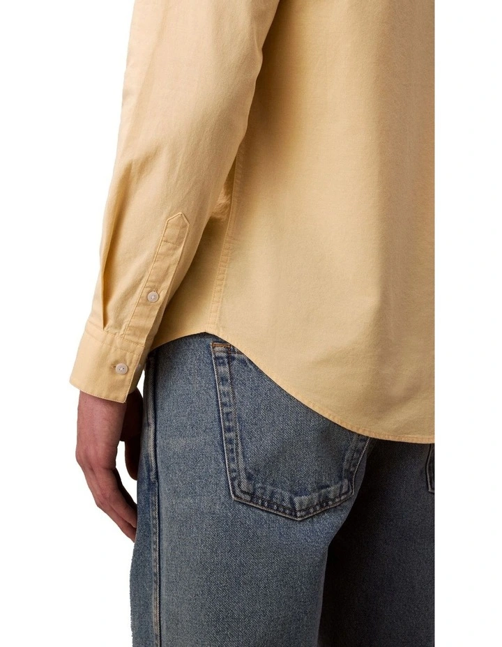 Solid Oxford Classic Long Sleeve Shirt in Sunlight image 6