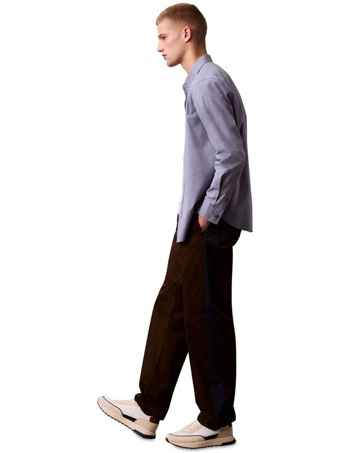 Solid Oxford Classic Long Sleeve Shirt in Blue image 5