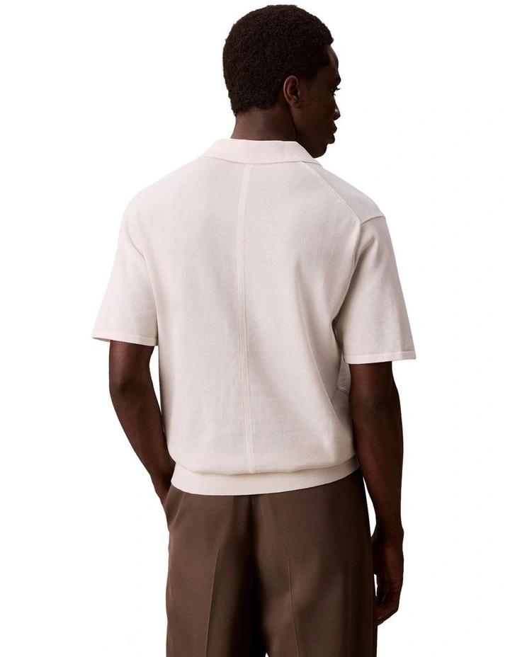 Supima Cotton Polo Shirt in Tofu image 2