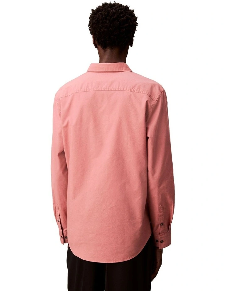 Solid Oxford Classic Long Sleeve Shirt in Sunset Rose image 2