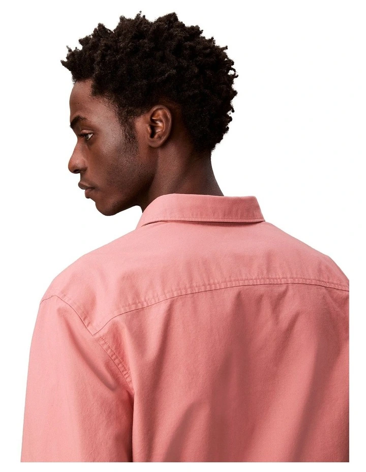 Solid Oxford Classic Long Sleeve Shirt in Sunset Rose image 4