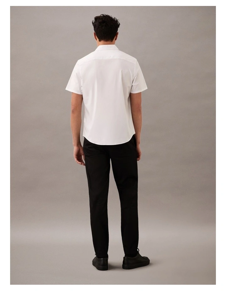 Solid Stretch Classic Short Sleeve Shirt Brilliant White image 2