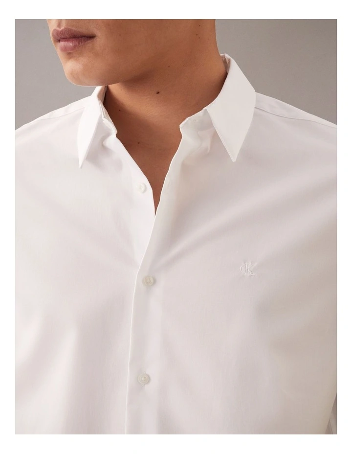 Solid Stretch Classic Short Sleeve Shirt Brilliant White image 3
