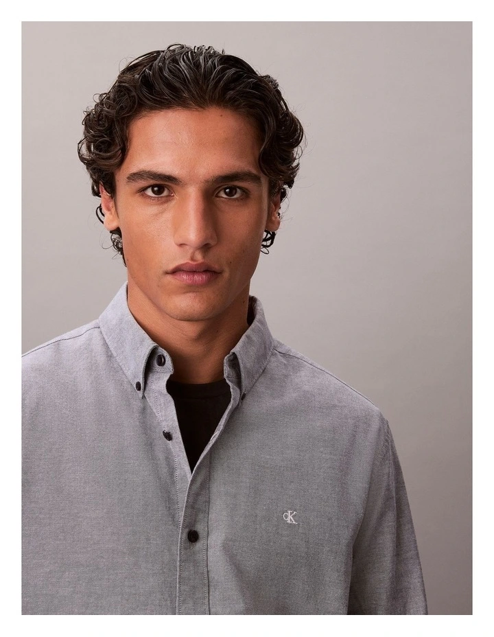 Solid Oxford Long Sleeve Shirt Dark Sapphire image 4