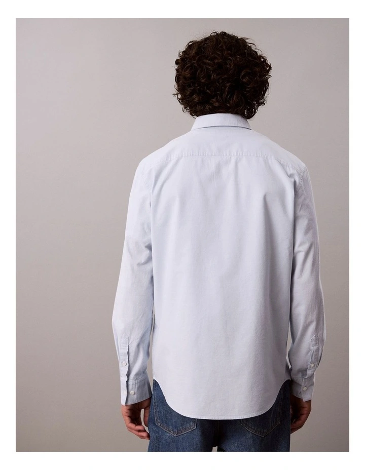 Solid Classic Oxford Button-Down Shirt in Niagara Mist image 2