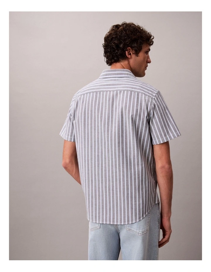 Oxford Classic Short Sleeve Shirt in Marina image 2