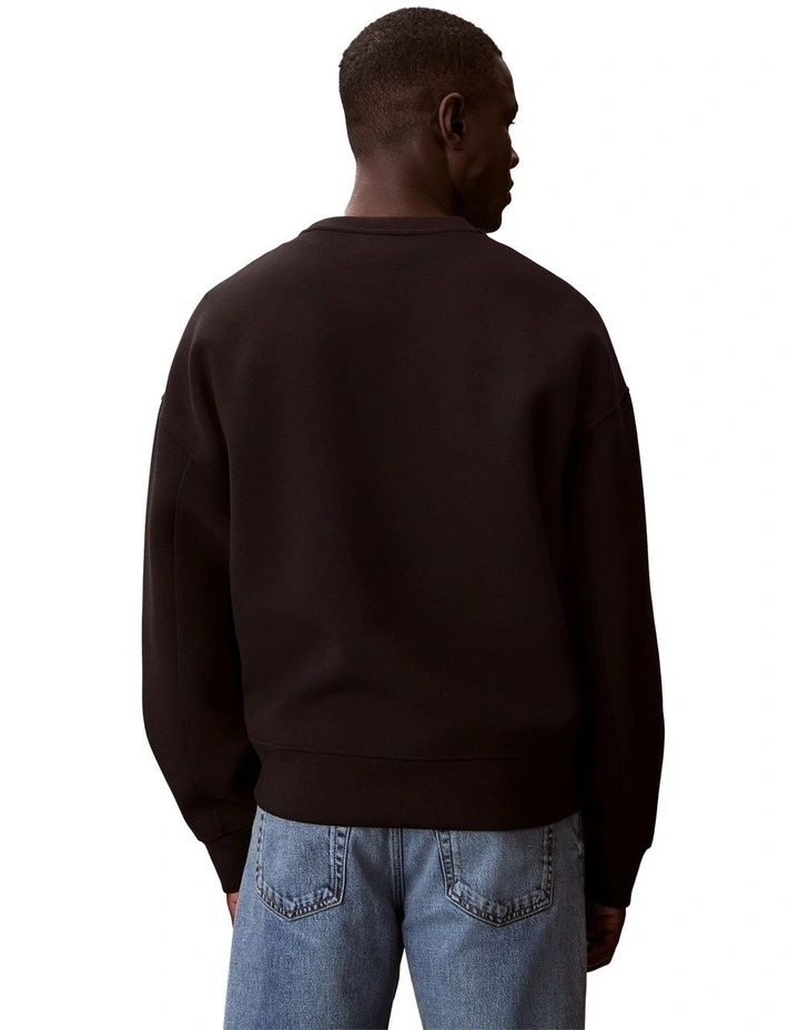 Spacer Crewneck Sweatshirt in Black image 2