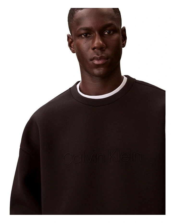 Spacer Crewneck Sweatshirt in Black image 4