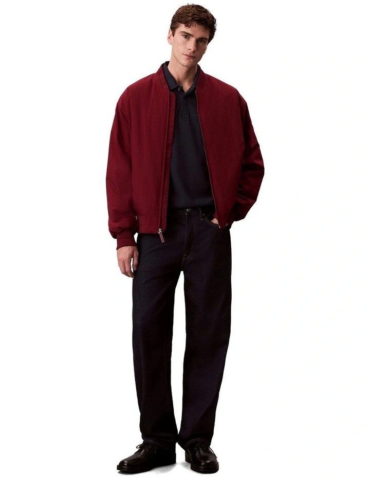 Calvin Klein Hero Bomber Jacket in Renaissance Red image 2