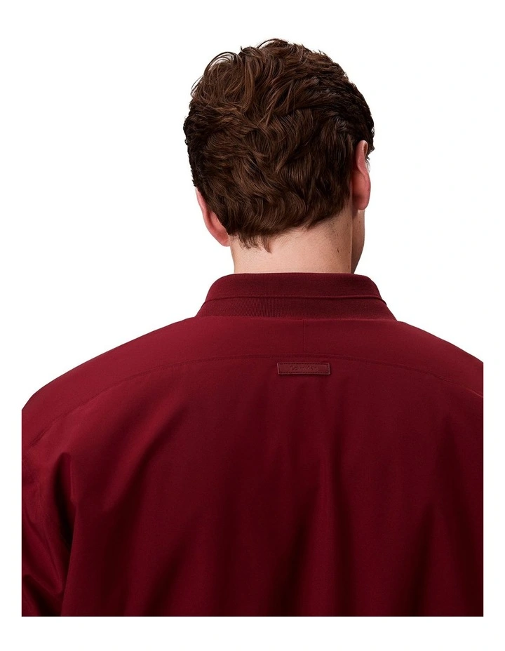 Calvin Klein Hero Bomber Jacket in Renaissance Red image 5