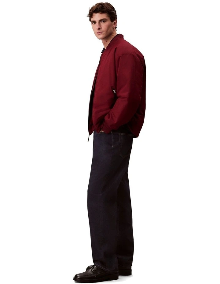 Calvin Klein Hero Bomber Jacket in Renaissance Red image 6