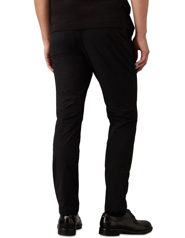 Slim Tech Stretch Trouser in Black image 2