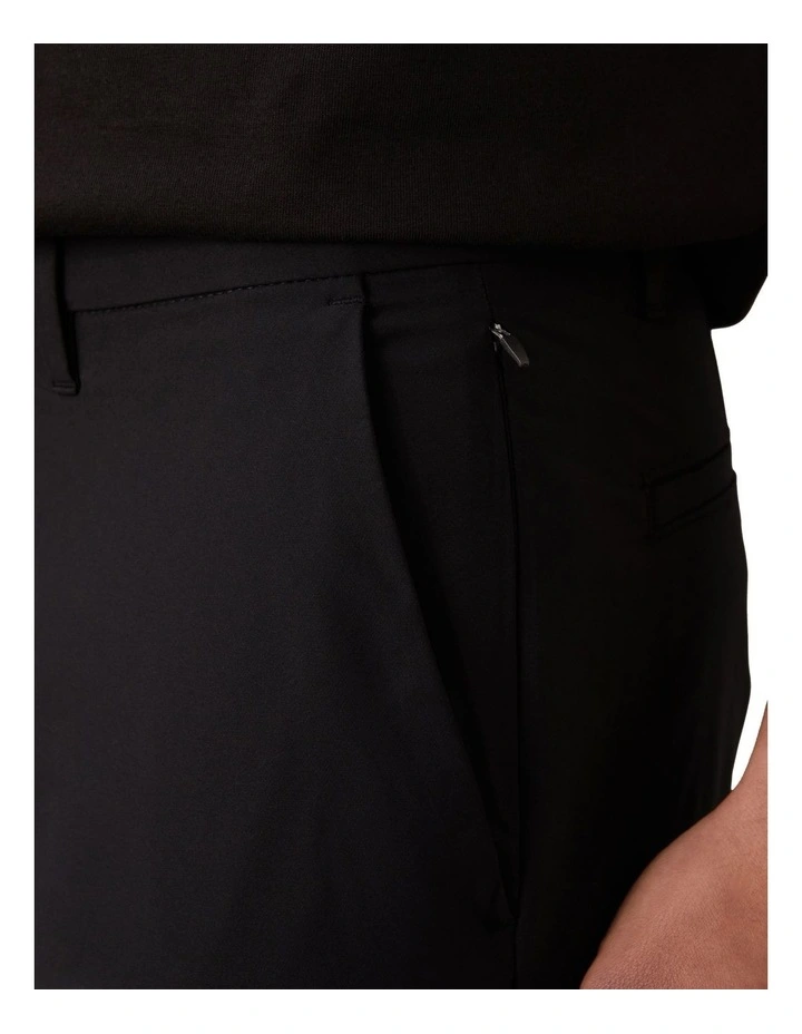 Slim Tech Stretch Trouser in Black image 3