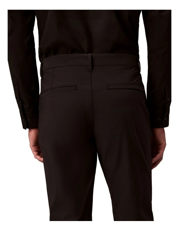 Slim Tech Stretch Trouser in Black image 4
