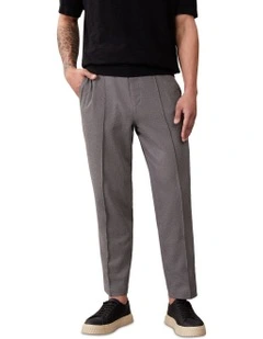 Seersucker Pull On Pant in Pewter