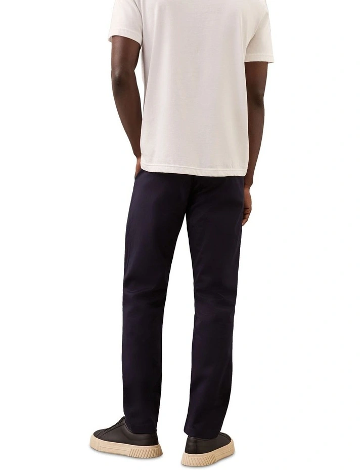 Sateen Streth Slim Chino Pant in Dark Sapphire image 2