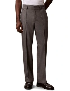 90's Straight Viscose Blend Trouser in Charcoal Heather