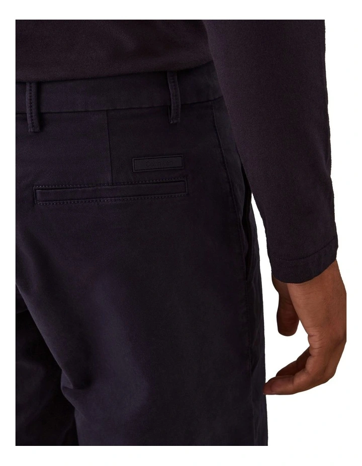 Modern Twill Slim Chino Shorts in Dark Sapphire image 3